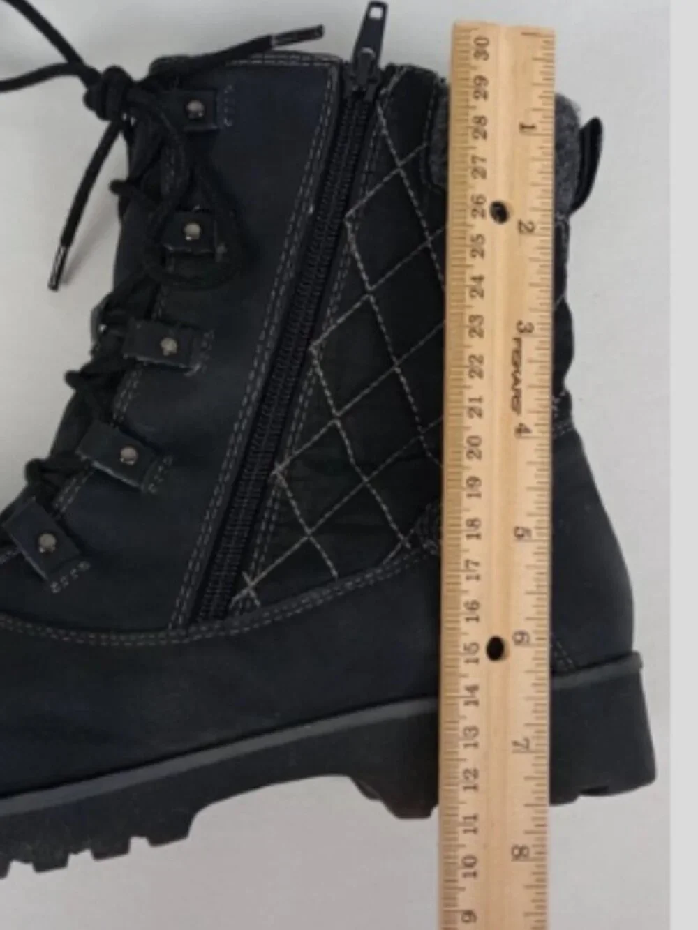JBU by‎ Jambu Fargo Womens 8.5M Black Waterproof Lace up Foax Fur Snow Boots